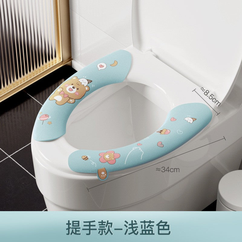 แผ่นรองนั่งชักโครก EVA แบบหนาและกันน้ำ ลายการ์ตูน - 图片22