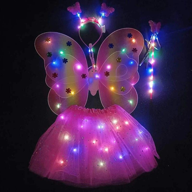 กระโปรงผีเสื้อเรืองแสง ชุดการแสดงสำหรับเด็ก - 图片8