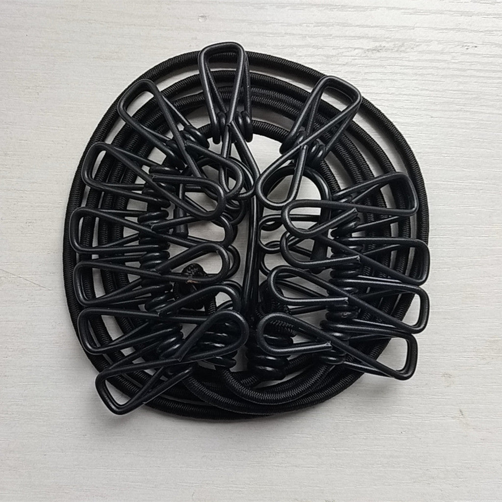 ราวตากผ้ากลางแจ้งพร้อมคลิปหนีบ พกพาสะดวก กันลมได้ - 图片6