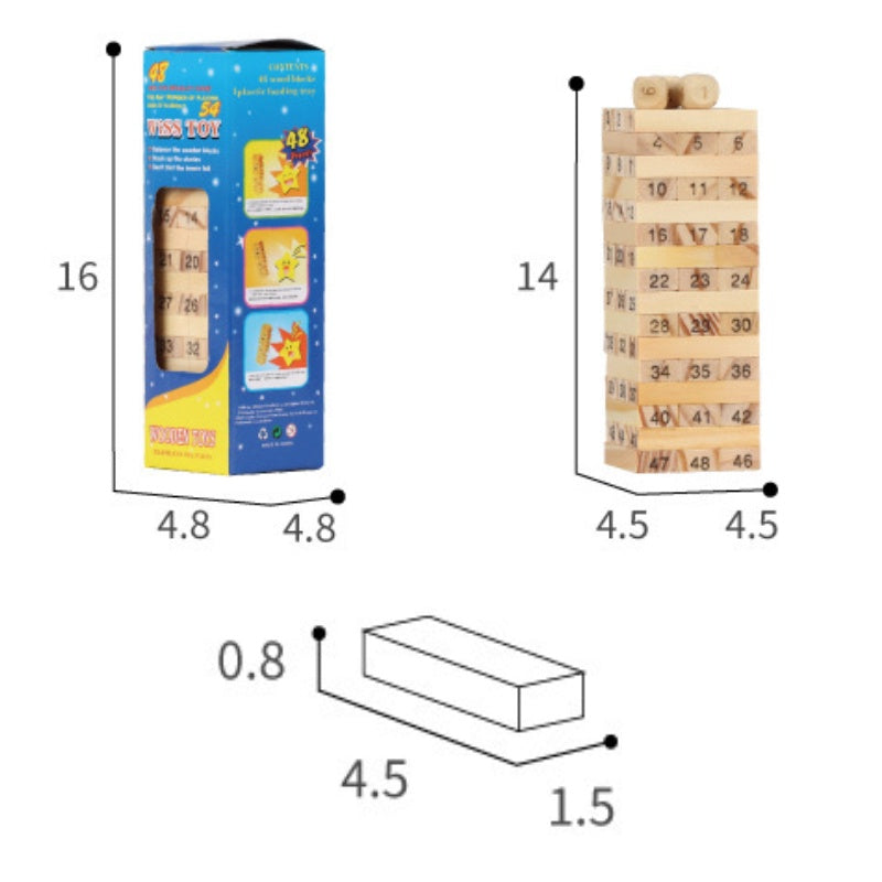 บล็อกตัวต่อแบบพับได้ จิ๊กซอว์ไม้ - 图片8