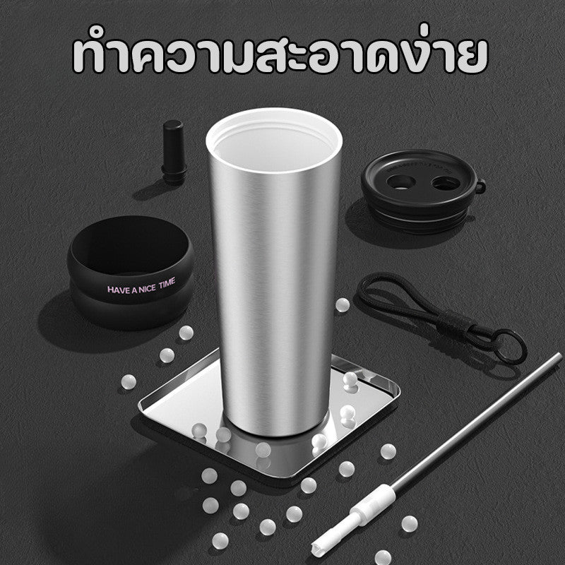 แก้วเก็บความร้อนสแตนเลส 316 ความจุขนาดใหญ่ - 图片1