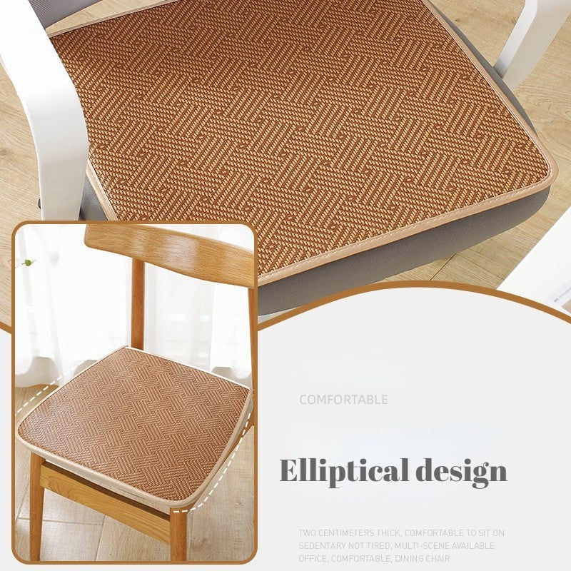 เบาะรองนั่งขนาด 40*40 ซม. ทำจากหวาย กันลื่น เหมาะสำหรับฤดูร้อน