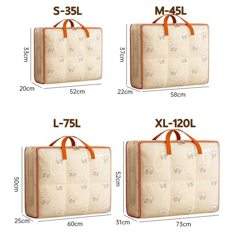 ถุงเก็บเสื้อผ้า ทำจากพีวีซีใส ความจุขนาดใหญ่ กันน้ำ - 图片4