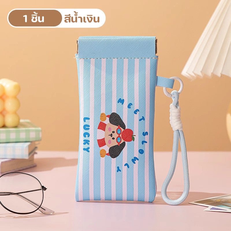 กระเป๋าแว่น ซิลิโคน กันน้ำ กันฝุ่น มัลติฟังก์ชั่น พกพาใส่เหรียญ ของขนาดเล็ก ซองเก็บของความจุมาก