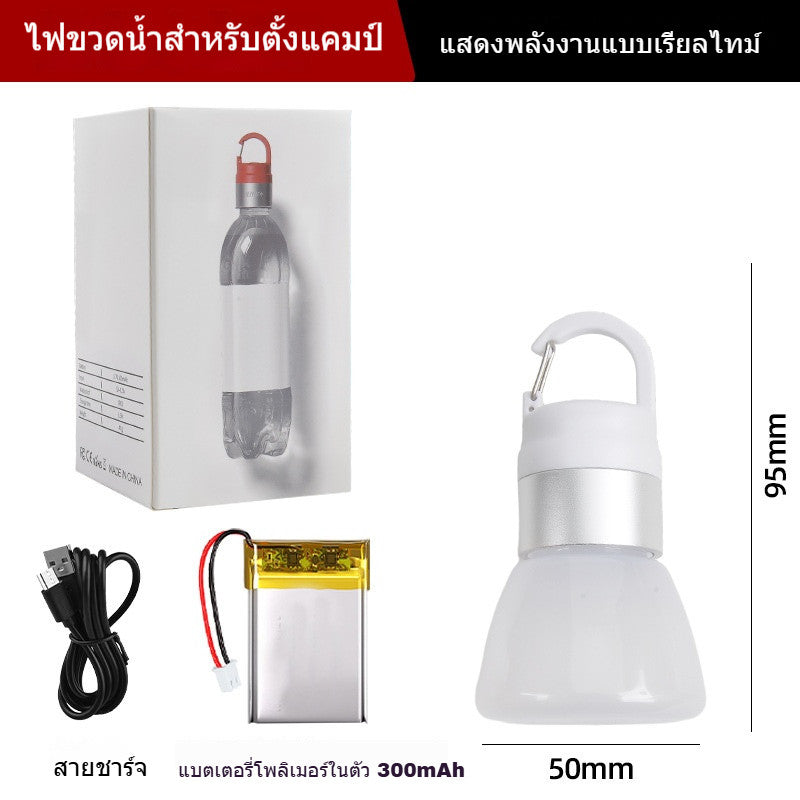 ไฟแคมป์ปิ้ง LED อเนกประสงค์ กันน้ำ ชาร์จไฟผ่าน USB