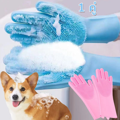 ถุงมืออาบน้ำสัตว์เลี้ยง - 主图