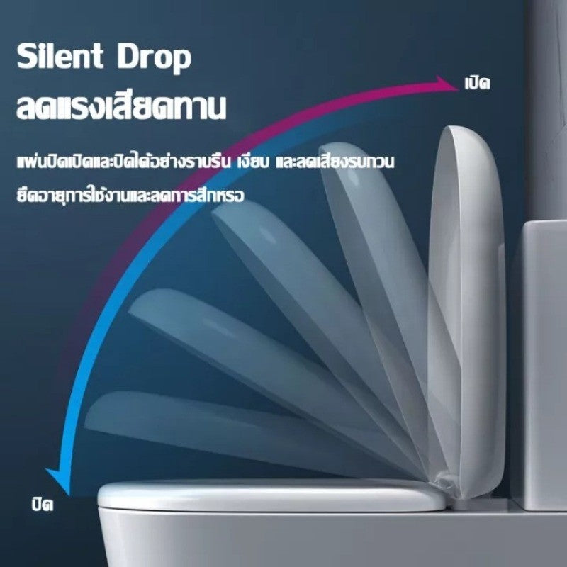 ฝารองนั่งชักโครกแบบ U/V/O ใช้ได้กับทุกยี่ห้อ ดีไซน์หนา ไม่แตกหักง่าย - 图片5
