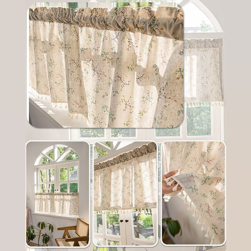 ผ้าม่านลูกไม้ผ้าทูลสั้น - 图片10