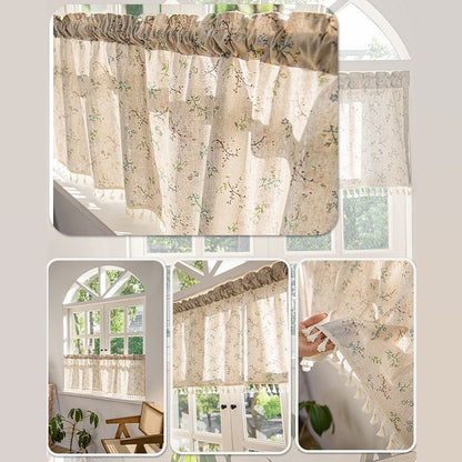 ผ้าม่านลูกไม้ผ้าทูลสั้น - 图片10