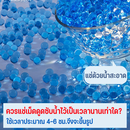 ลูกปัดน้ําหลากสี 7-8 มม. 60000pcs Marbles สําหรับเล่นจินตนาการและทักษะการพัฒนา - 图片2