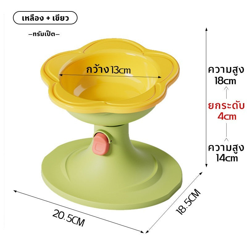 ชามอาหารสัตว์เลี้ยง ปรับความสูงได้ เอียงได้ 15 องศา - 图片13