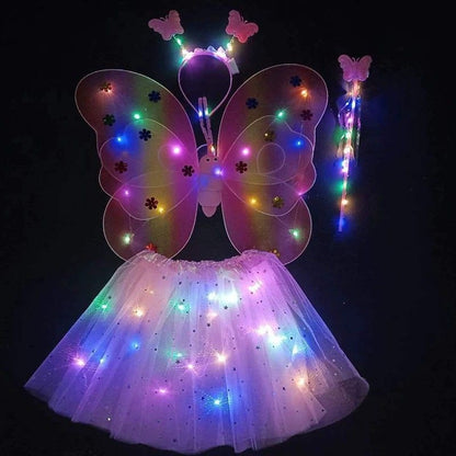 กระโปรงผีเสื้อเรืองแสง ชุดการแสดงสำหรับเด็ก - 图片4