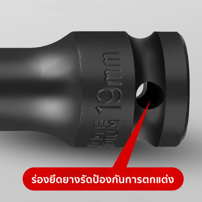 ปากหกเหลี่ยมสีดำ 1/2 นิ้ว (4 รู) กระจกหน้ารถสลักเกลียว - 图片1