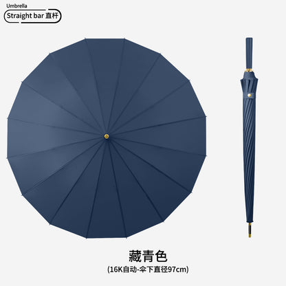 ร่มด้ามยาว ป้องกันฝนและแดด ขนาดใหญ่ มี 16 ซี่ - 图片11