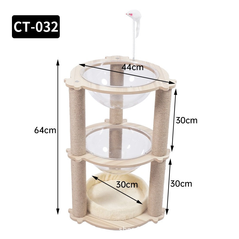 อพาร์ทเมนต์แมวไม้ขนาดใหญ่ - 图片35