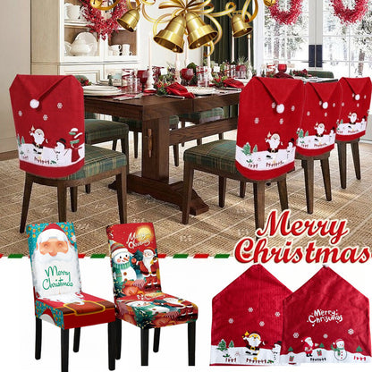ผ้าคลุมเก้าอี้และผ้าปูโต๊ะคริสต์มาส - 主图