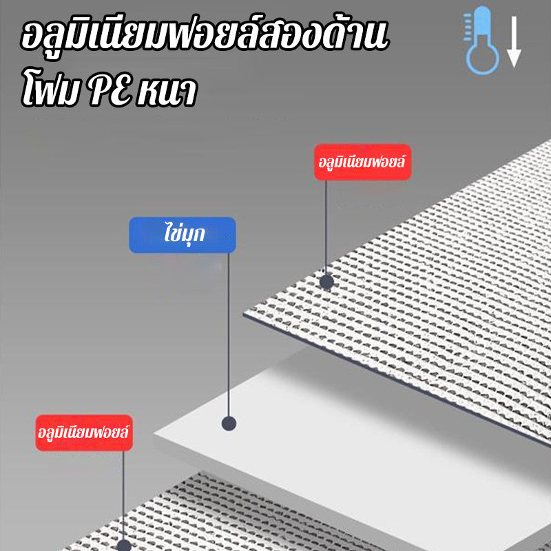 แผ่นฟอยล์อลูมิเนียมหนาสำหรับบังแดดสามารถกันความร้อนได้ถึง 99% - 图片2