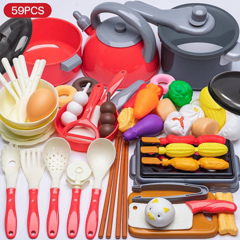 ชุดของเล่นครัวสำหรับเด็ก 28/61/71/86 ชิ้น ของเล่นทำอาหาร จำลองการทำอาหาร - 图片15