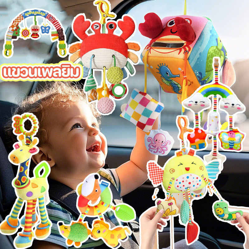 ของเล่นยีราฟเด้งได้ สามารถแขวนได้ เป็นของเล่นเสริมการเรียนรู้สำหรับเด็กเล็ก - 主图