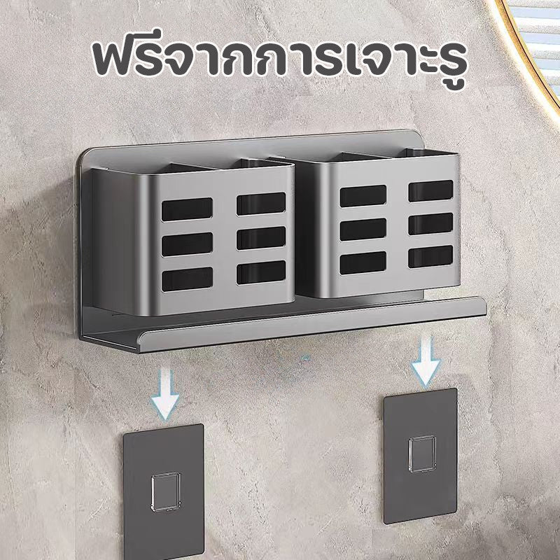 ที่แขวนติดผนังห้องน้ำ ที่ใส่หวี กล่องเก็บของอเนกประสงค์ - 图片2