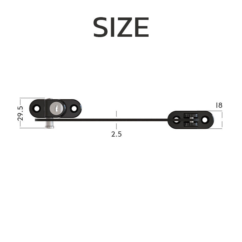 อุปกรณ์จำกัดการเปิดปิดประตูและหน้าต่างช่วยปกป้องความปลอดภัย - 图片3