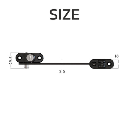 อุปกรณ์จำกัดการเปิดปิดประตูและหน้าต่างช่วยปกป้องความปลอดภัย - 图片3