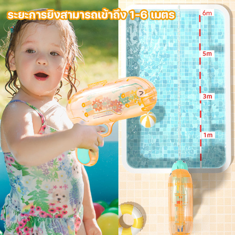 ปืนฉีดน้ำรูปการ์ตูน 2-in-1 ของเล่นปืนฉีดน้ำสำหรับเทศกาลน้ำ ของเล่นสำหรับเด็ก - 图片5