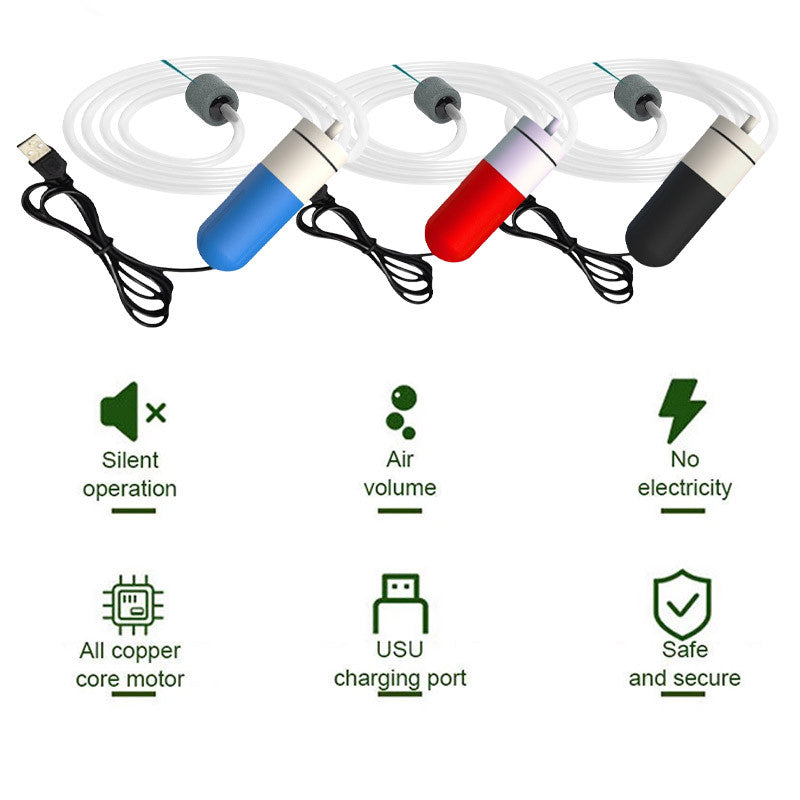 ปั๊มลมตู้ปลาแบบ USB, ปั๊มลมสำหรับตู้ปลา - 图片2
