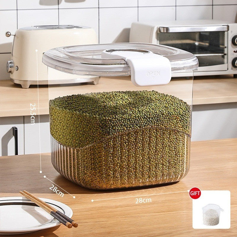 ภาชนะเก็บข้าวขนาด 25 กิโลกรัม พร้อมล้อถอดได้ - 图片10