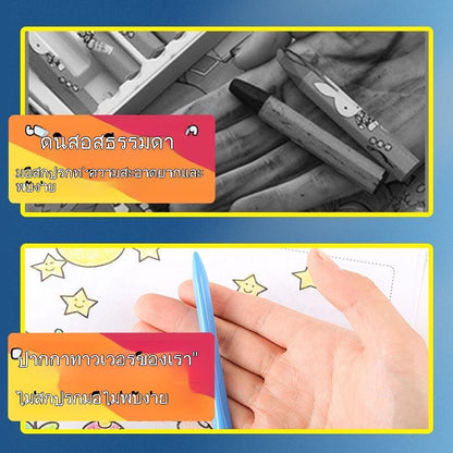 ดินสอสีปลอดสารพิษ อุปกรณ์วาดภาพสำหรับเด็ก - 图片1