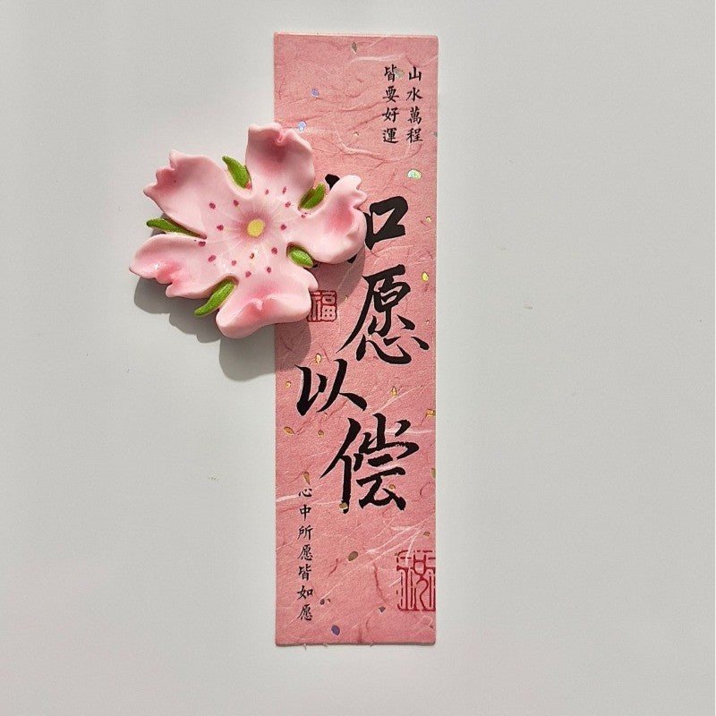  แม่เหล็กติดตู้เย็น สไตล์ซากุระ ของตกแต่งบ้าน 5PCS - 图片2