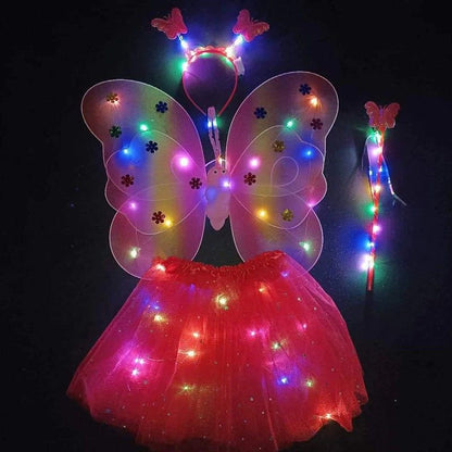 กระโปรงผีเสื้อเรืองแสง ชุดการแสดงสำหรับเด็ก - 图片5
