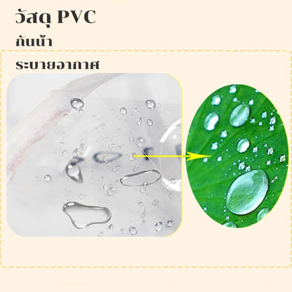 เสื้อกันฝนสำหรับสัตว์เลี้ยงแบบใส กันน้ำ พกพาสะดวก - 图片2