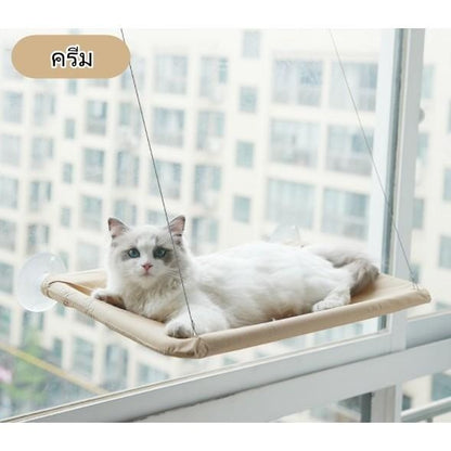 เปลนอนแมวแบบติดหน้าต่าง แข็งแรง ปลอดภัย รับน้ำหนักได้สูงสุด 18 กก. - 图片11