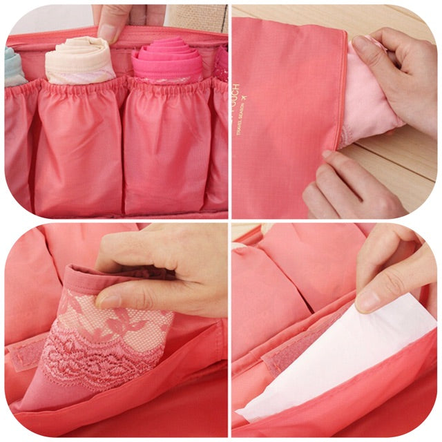 ถุงเก็บชุดชั้นในแบบพับได้ ความจุขนาดใหญ่ - 图片5