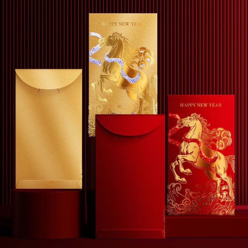 ซองแดงม้านำโชคสำหรับเทศกาลตรุษจีนปี 2026 - 图片4