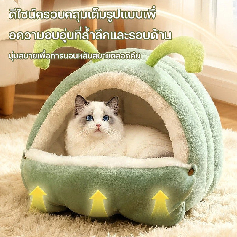 ที่นอนสัตว์เลี้ยงรูปหนอน/ที่นอนผ้าฝ้าย นุ่มสบาย