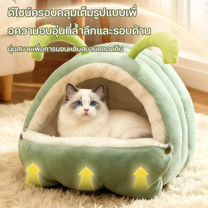 ที่นอนสัตว์เลี้ยงรูปหนอน/ที่นอนผ้าฝ้าย นุ่มสบาย