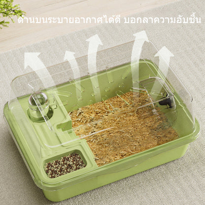 กรงหนูแฮมสเตอร์พกพาพร้อมอุปกรณ์ - 图片1