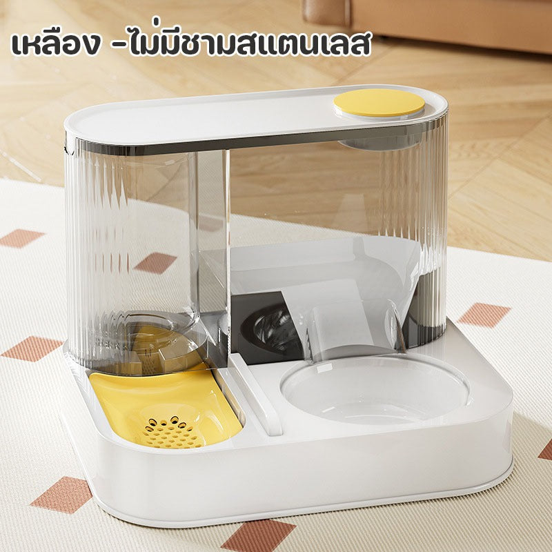 เครื่องให้อาหารและให้น้ำสัตว์เลี้ยงอัตโนมัติ 2-in-1 ทำจากสแตนเลส - 图片16