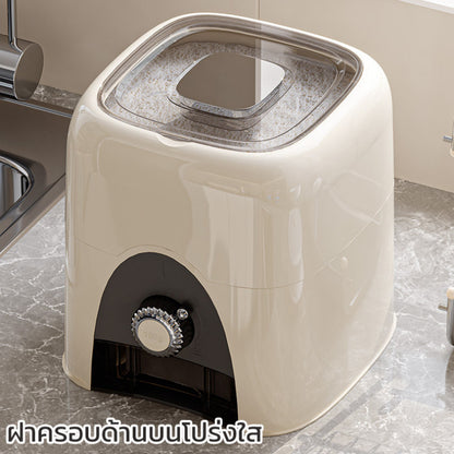 กล่องเก็บข้าวขนาดใหญ่ ป้องกันแมลง เหมาะสำหรับเก็บของแห้ง - 图片3