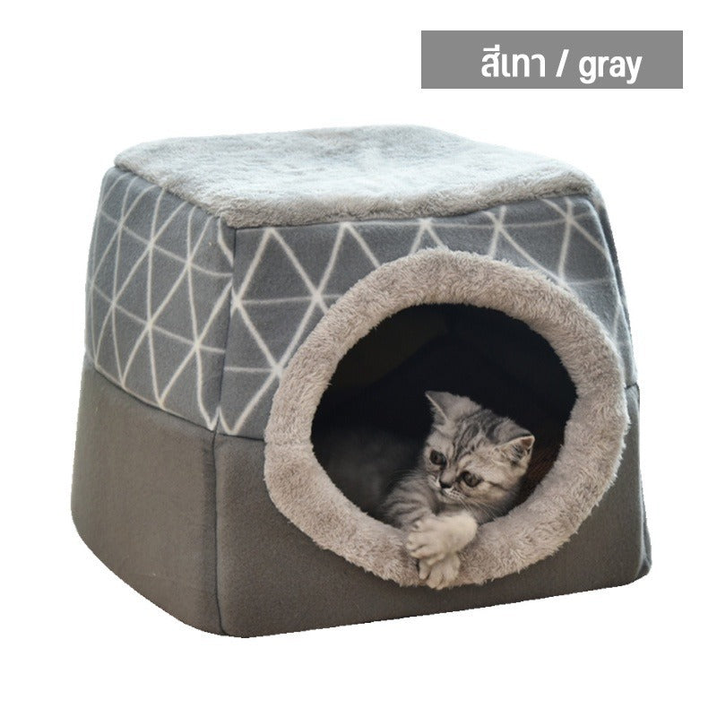 เตียงสัตว์เลี้ยงแบบกึ่งปิด 2-in-1 - 图片20