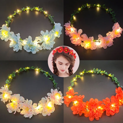 ที่คาดผมดอกไม้ พวงมาลัยเรืองแสง - 图片4