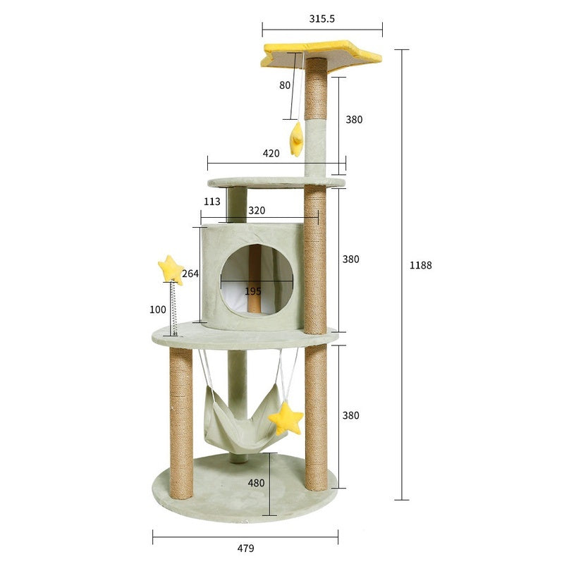 อพาร์ทเมนต์แมวไม้ขนาดใหญ่ - 图片36