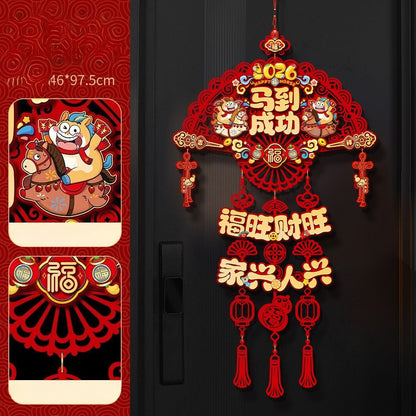 ของตกแต่งตรุษจีนปี 2026: ดีไซน์การ์ตูนสัตว์ 12 ราศีแบบ 3 มิติ - 图片11