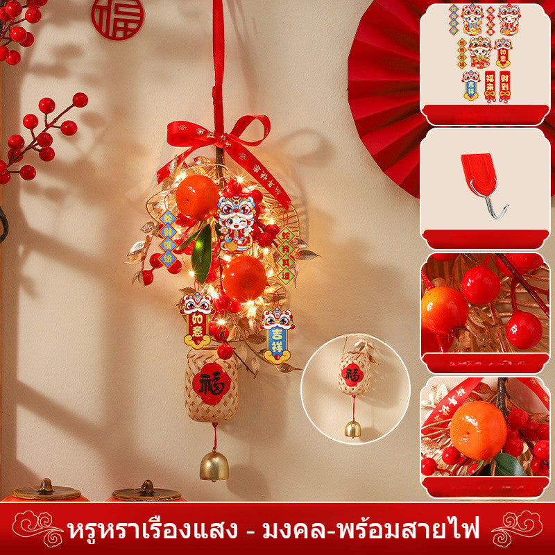 ปีงู2026 พวงมาลัยปีใหม่ โคมไฟเทศกาลฤดูใบไม้ผลิ LED ตกแต่งเทศกาลฤดูใบไม้ผลิ - 图片21