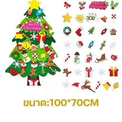 ของเล่นต้นคริสต์มาส 3 มิติที่ทำจากผ้าสักหลาด - 图片6