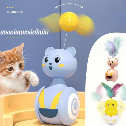 ของเล่นแมวอัตโนมัติแสนสนุก ของเล่นไล่จับขนนก - 图片2