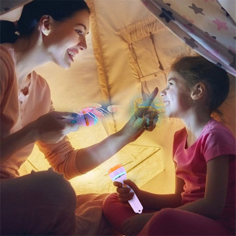 ของเล่นไฟฉายโปรเจคเตอร์ มีให้เลือก 24/48/80/96/128 รูปแบบ - 图片1