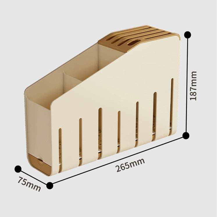 กล่องเก็บเกี่ยวตะเกียบบนโต๊ะอาหาร ชั้นเก็บเกี่ยวบนโต๊ะอาหาร ติดผนัง - 图片1